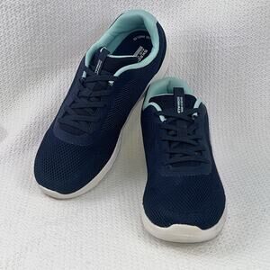 Skechers GOwalk Joy Light Motion Women’s 10 Navy Aqua Shoes 124707